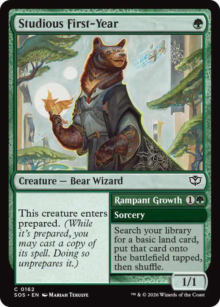 Studious First-Year // Rampant Growth - 162 - common