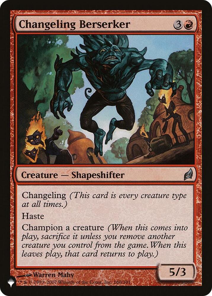 Changeling Berserker - LRW-160 - uncommon