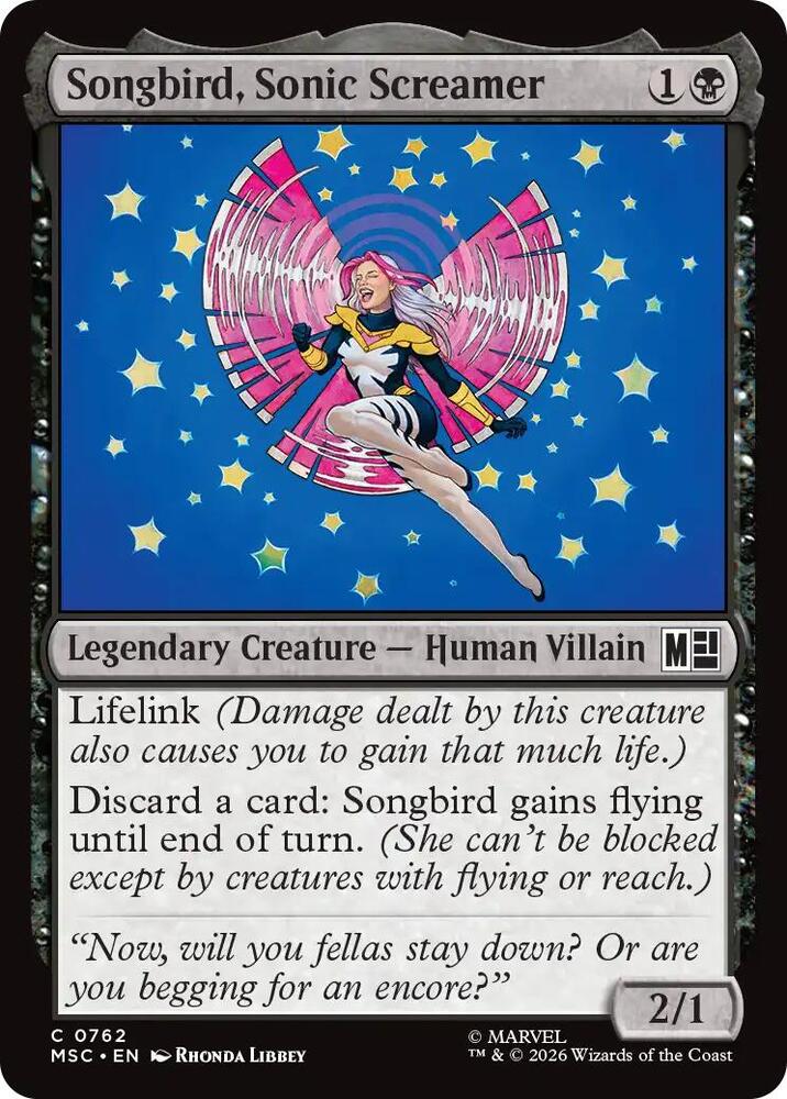 Songbird, Sonic Screamer - 762 - common