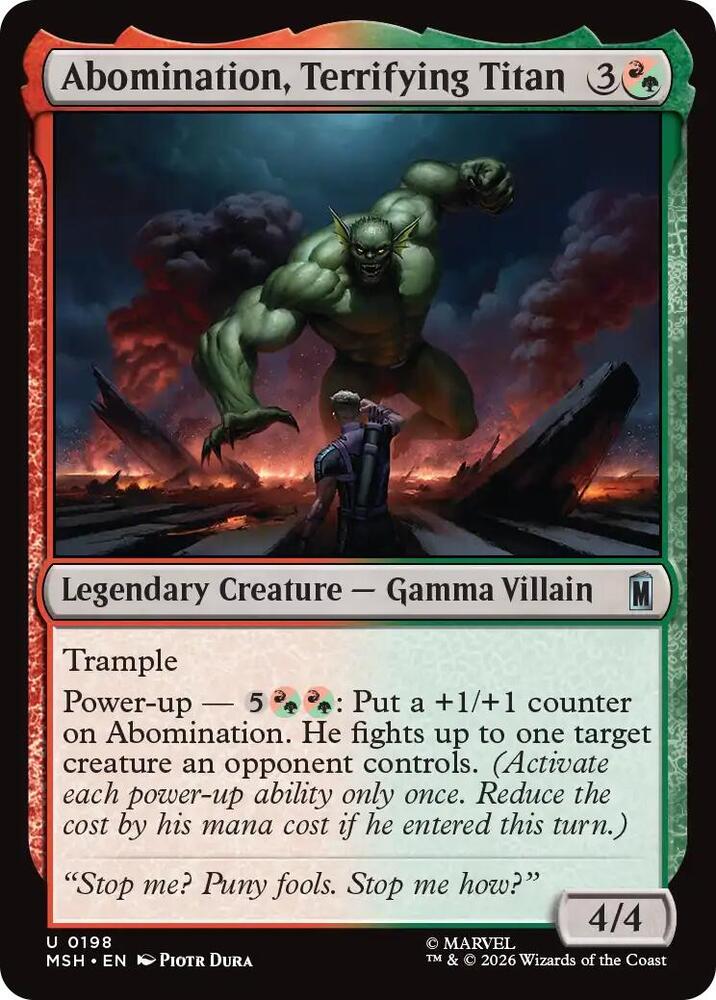 Abomination, Terrifying Titan - 198 - uncommon