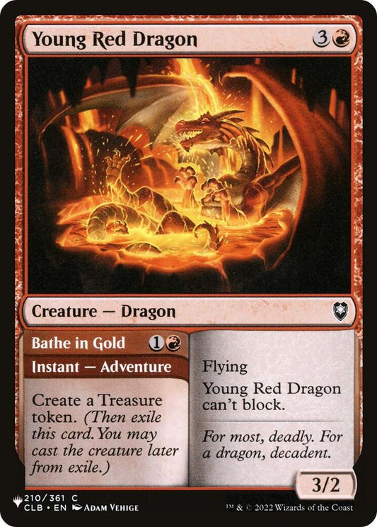 Young Red Dragon // Bathe in Gold - CLB-210 - common
