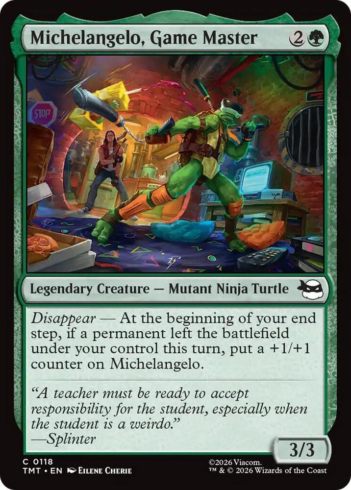 Michelangelo, Game Master - 118 - common