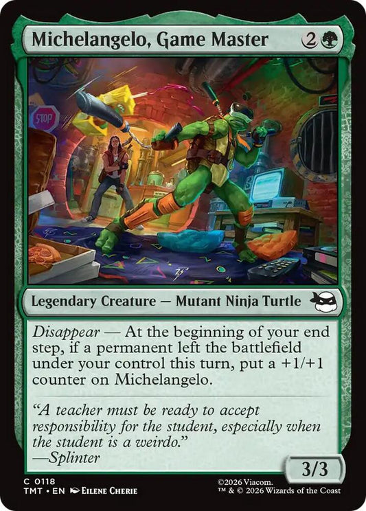 Michelangelo, Game Master - 118 - common