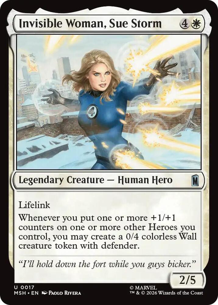Invisible Woman, Sue Storm - 17 - uncommon