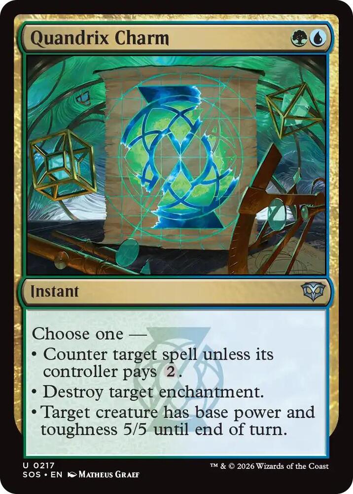 Quandrix Charm - 217 - uncommon