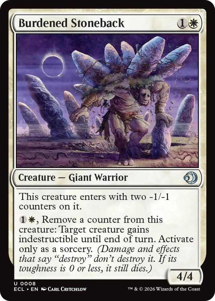 Burdened Stoneback - 8 - uncommon