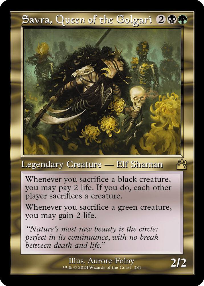 Savra, Queen of the Golgari - 381 - rare