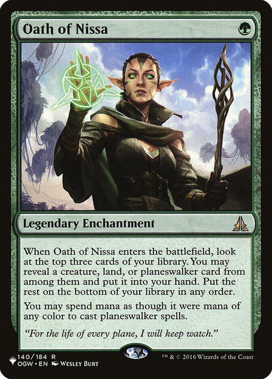 Oath of Nissa - OGW-140 - rare