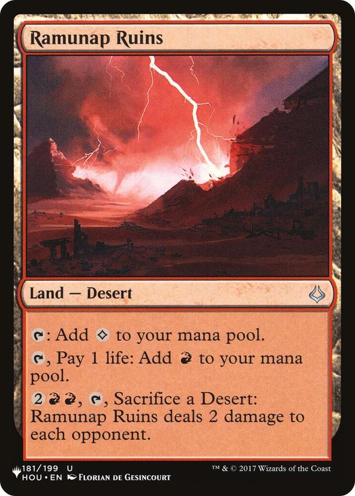 Ramunap Ruins - HOU-181 - uncommon
