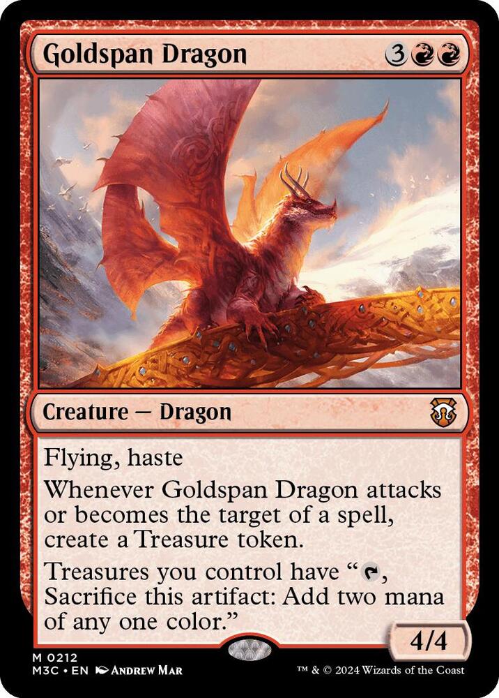 Goldspan Dragon - 212 - mythic