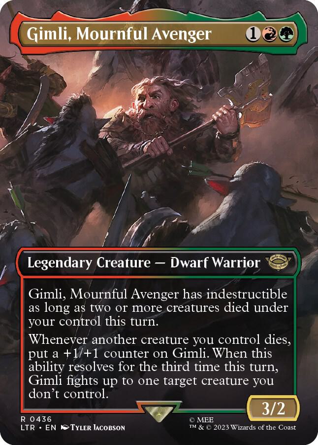 Gimli, Mournful Avenger - 436 - rare