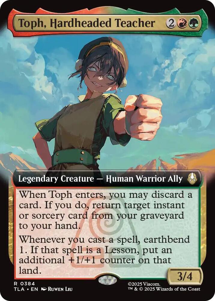 Toph, Hardheaded Teacher - 384 - rare