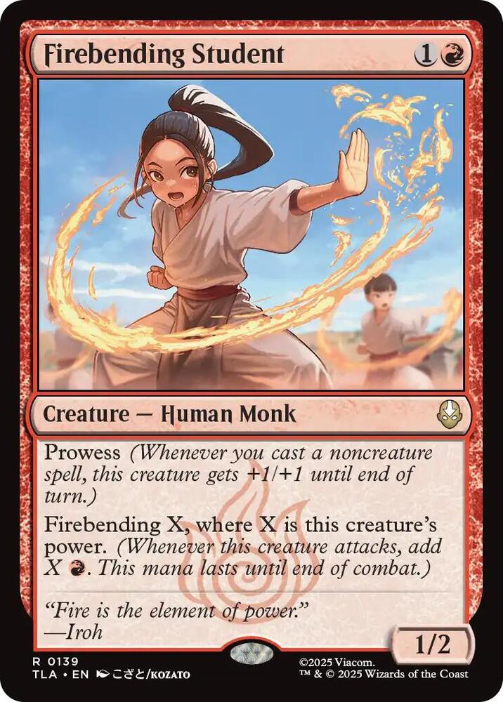 Firebending Student - 139 - rare