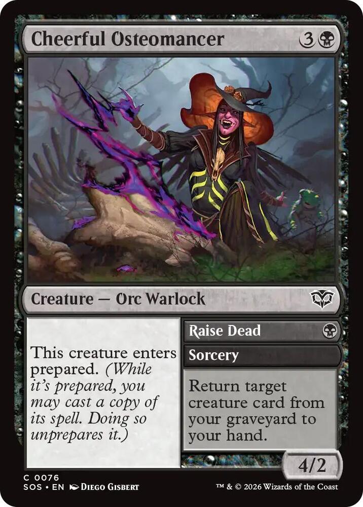Cheerful Osteomancer // Raise Dead - 76 - common