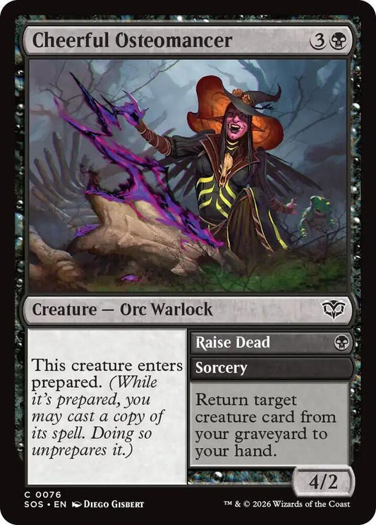 Cheerful Osteomancer // Raise Dead - 76 - common
