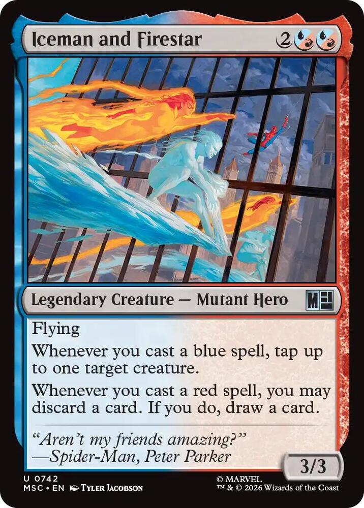 Iceman and Firestar - 742 - uncommon