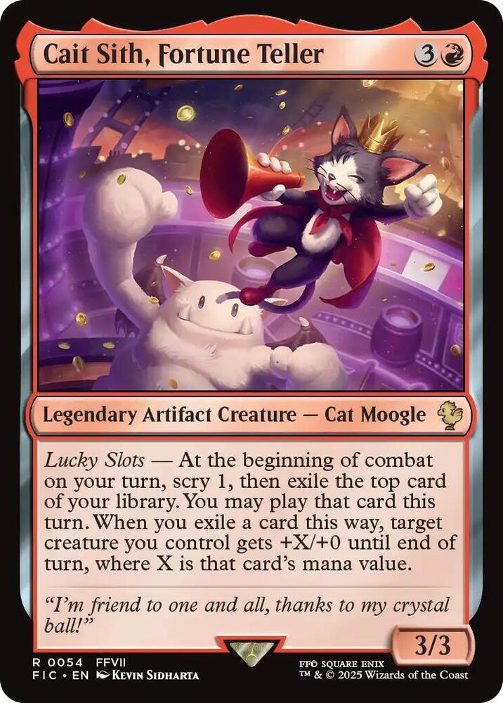Cait Sith, Fortune Teller - 54 - rare