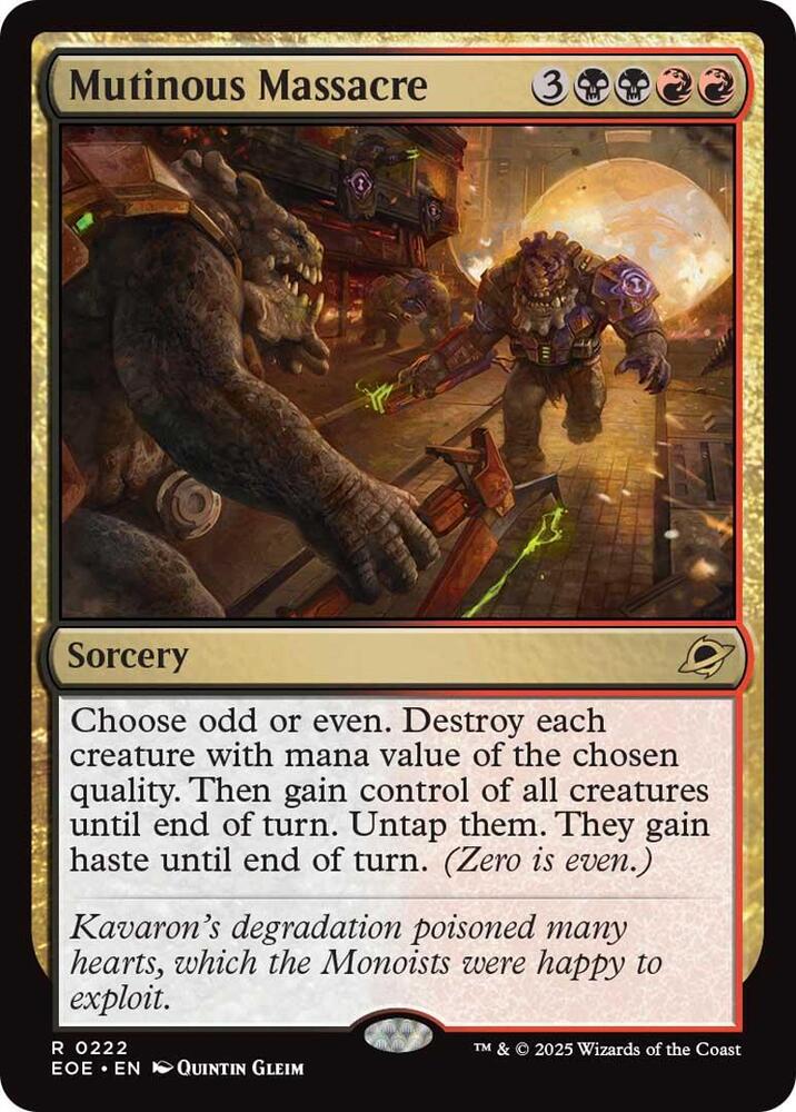 Mutinous Massacre - 222 - rare