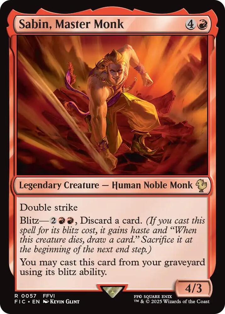 Sabin, Master Monk - 57 - rare