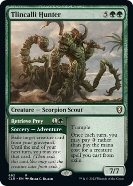 Tlincalli Hunter // Retrieve Prey - 682 - rare