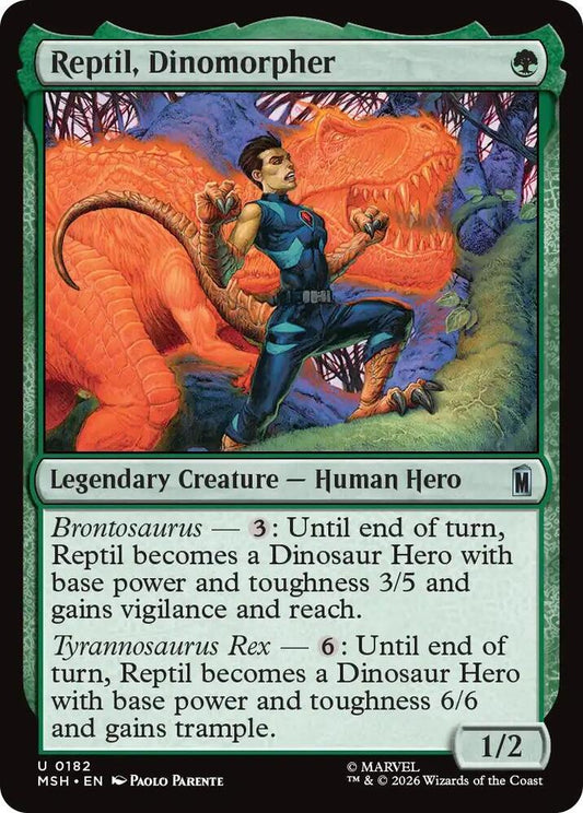 Reptil, Dinomorpher - 182 - uncommon