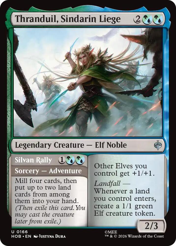 Thranduil, Sindarin Liege // Silvan Rally - 166 - uncommon
