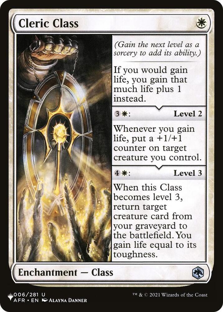 Cleric Class - AFR-6 - uncommon