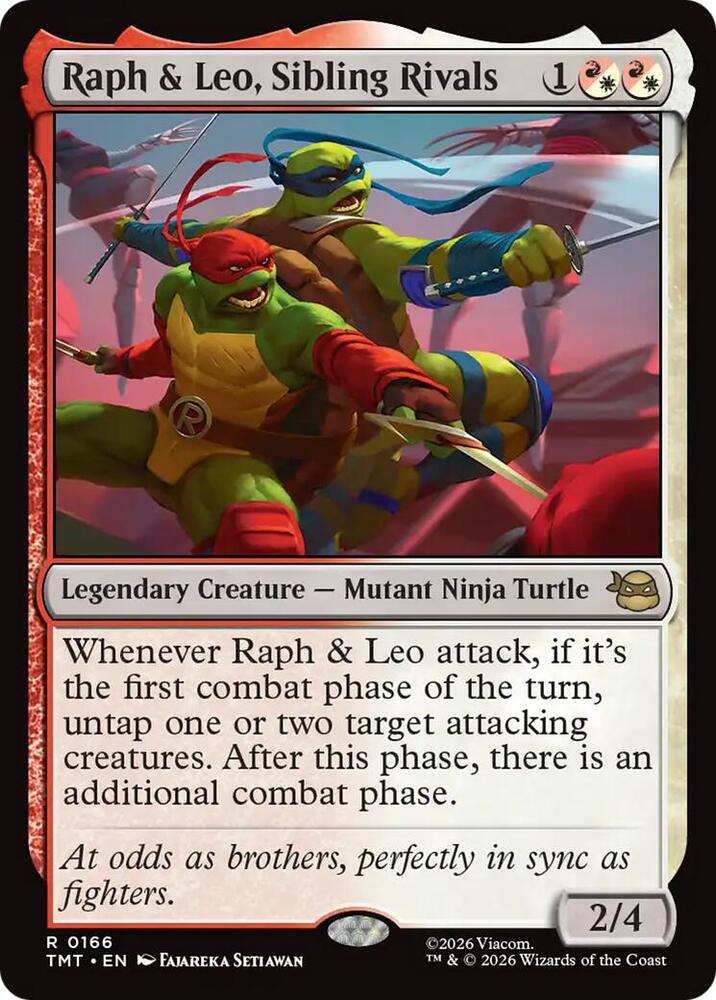 Raph & Leo, Sibling Rivals - 166 - rare