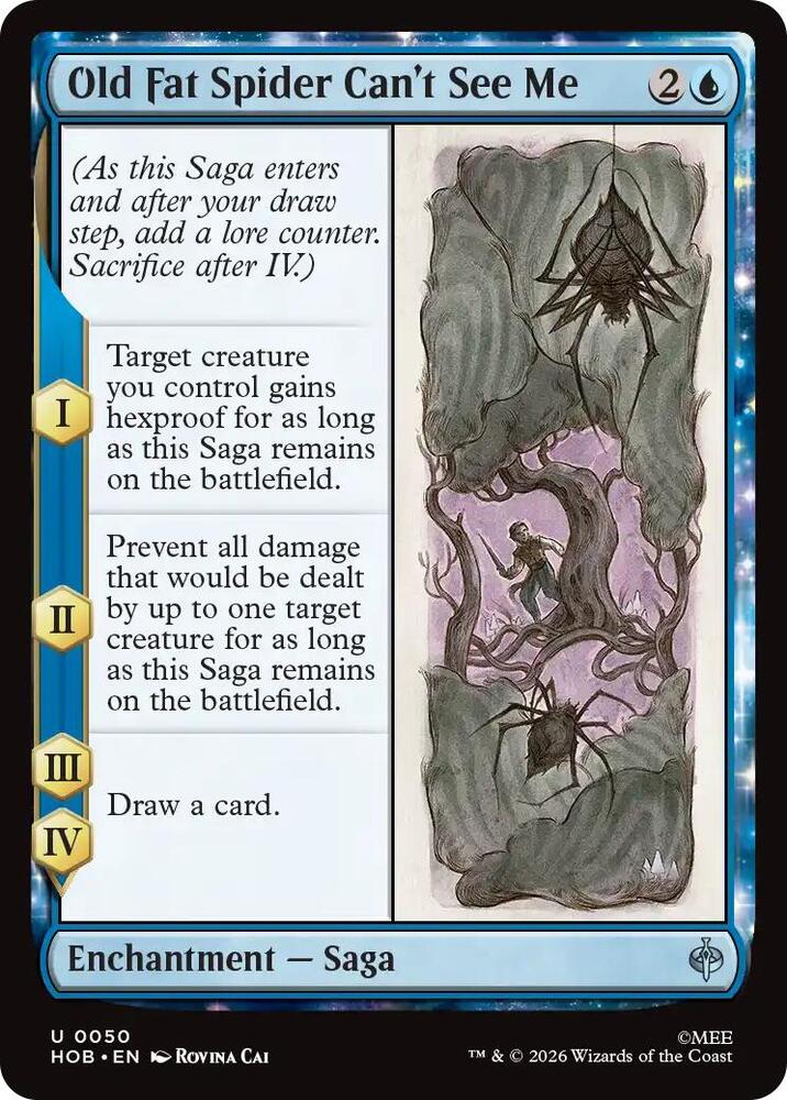 Old Fat Spider Can't See Me - 50 - uncommon