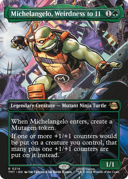 Michelangelo, Weirdness to 11 - 214 - rare