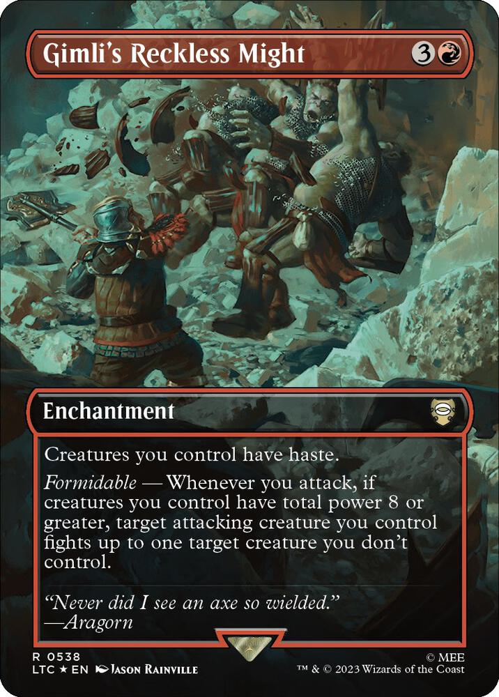 Gimli's Reckless Might - 538 - rare