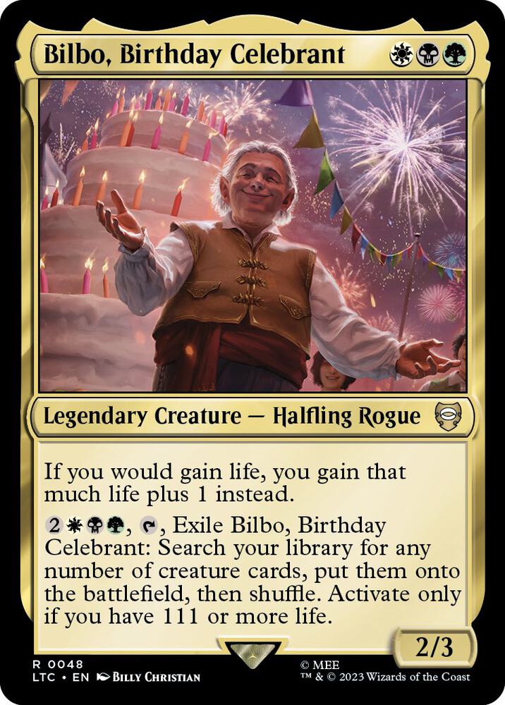 Bilbo, Birthday Celebrant - 48 - rare