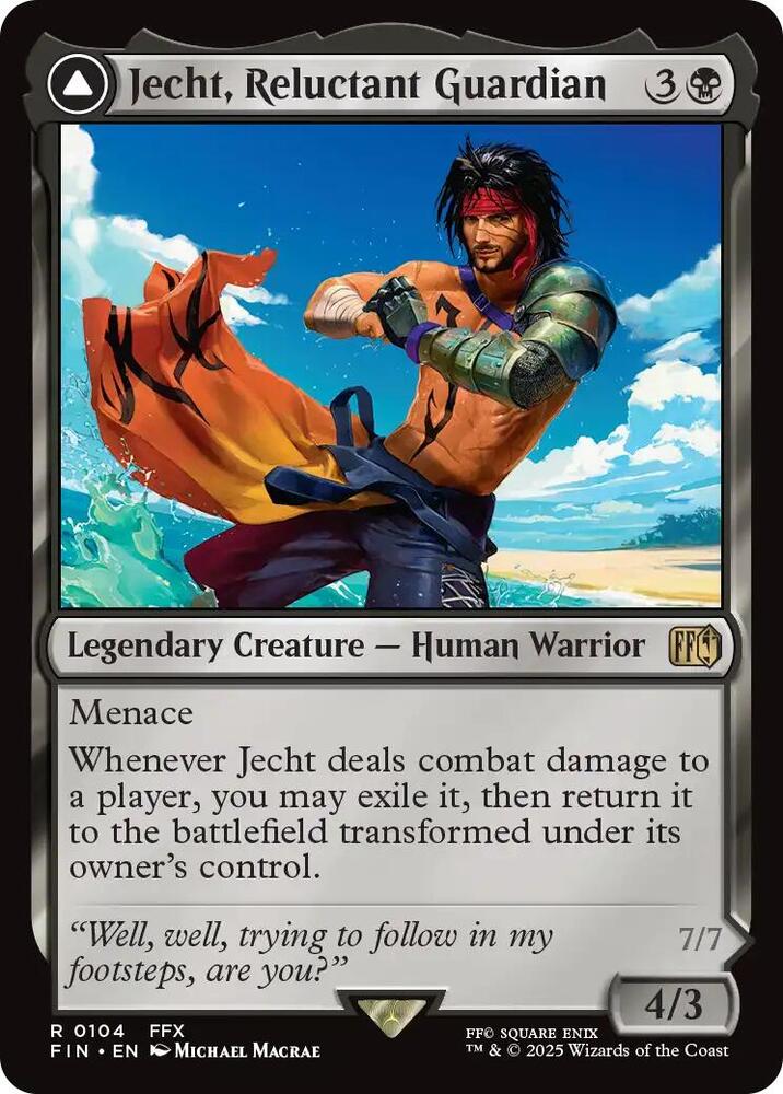 Jecht, Reluctant Guardian // Braska's Final Aeon - 104 - rare