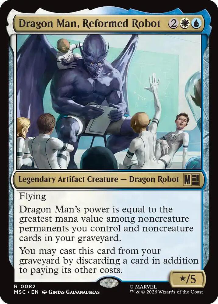 Dragon Man, Reformed Robot - 82 - rare