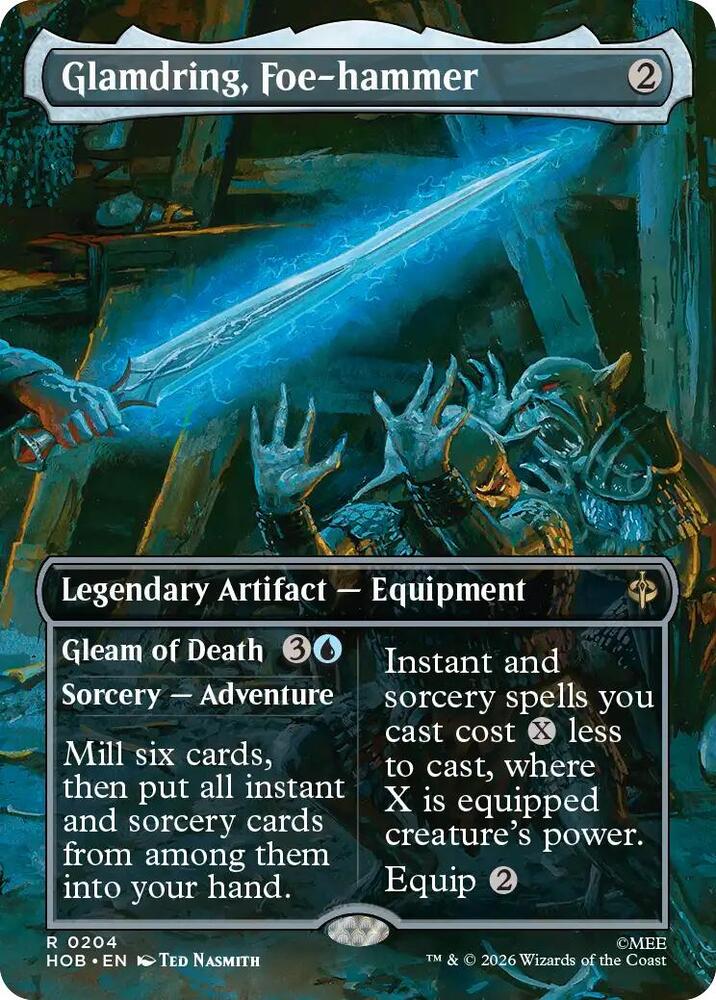 Glamdring, Foe-hammer // Gleam of Death - 204 - rare