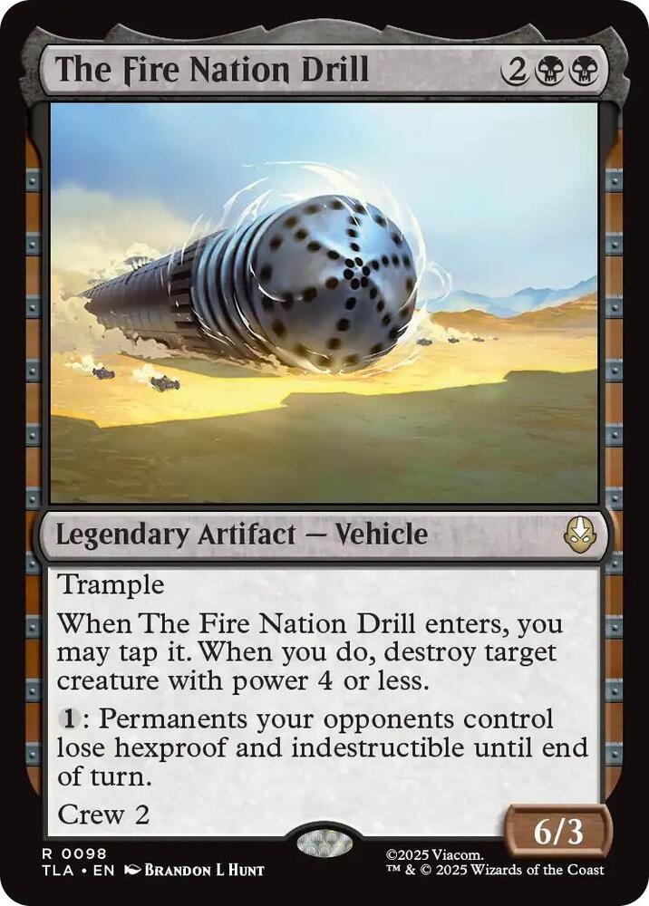The Fire Nation Drill - 98 - rare