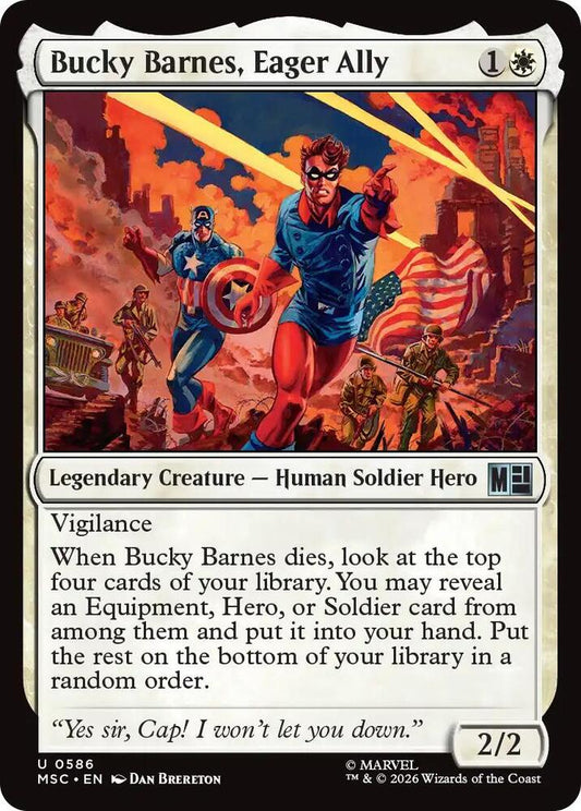 Bucky Barnes, Eager Ally - 586 - uncommon