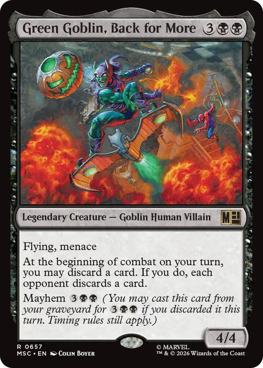 Green Goblin, Back for More - 657 - rare