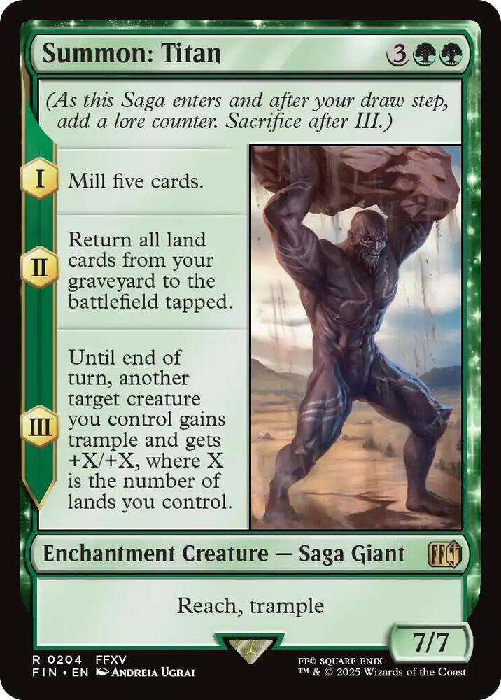 Summon: Titan - 204 - rare