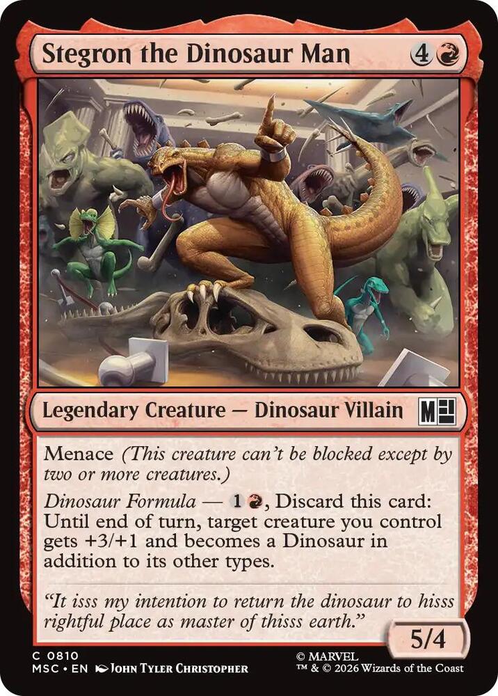 Stegron the Dinosaur Man - 810 - common