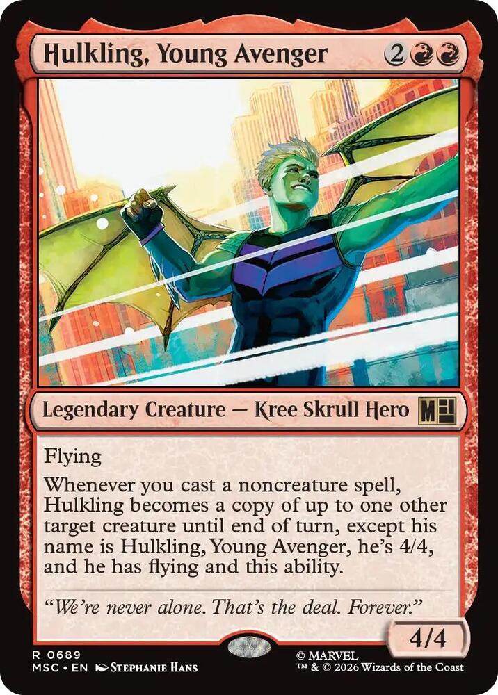 Hulkling, Young Avenger - 689 - rare