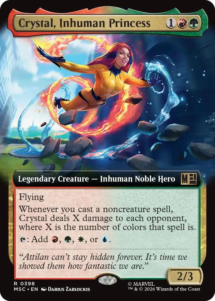 Crystal, Inhuman Princess - 398 - rare