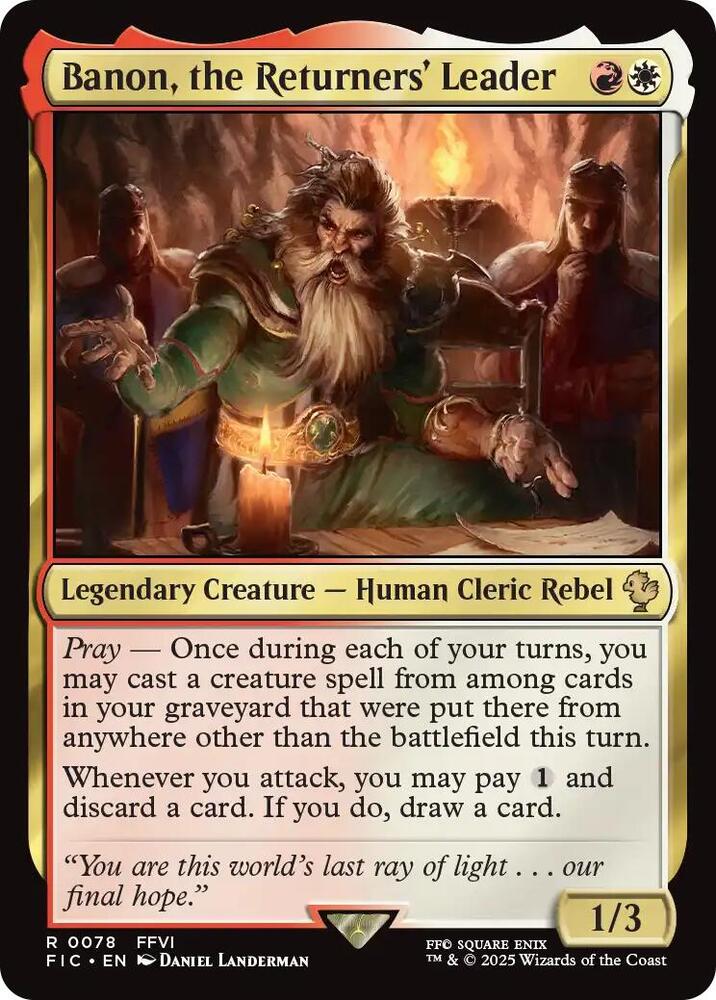 Banon, the Returners' Leader - 78 - rare