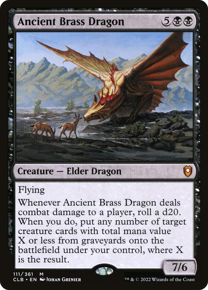 Ancient Brass Dragon - 111 - mythic