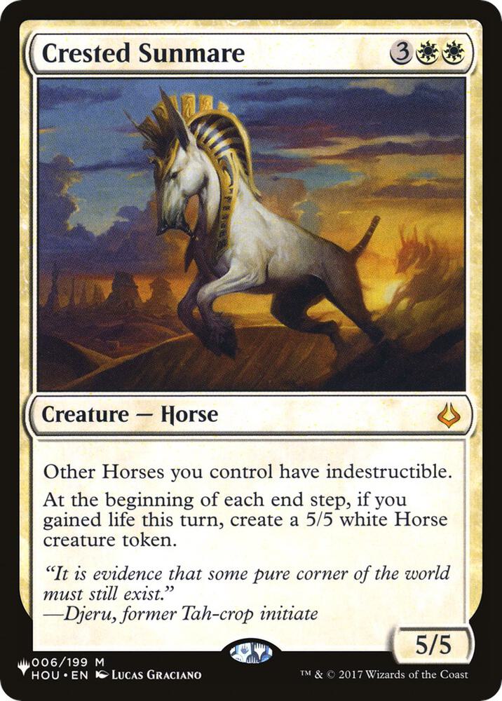 Crested Sunmare - HOU-6 - mythic