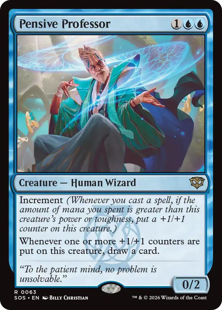 Pensive Professor - 63 - rare