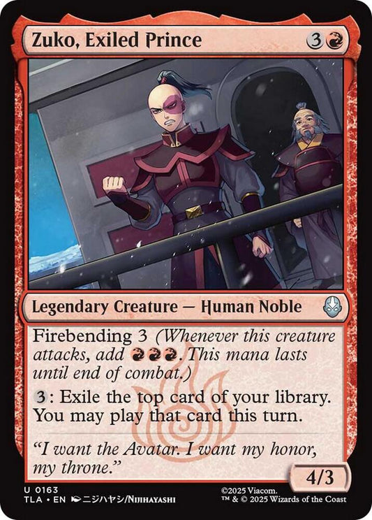 Zuko, Exiled Prince - 163 - uncommon
