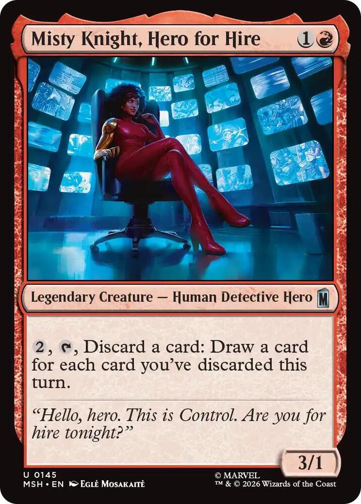 Misty Knight, Hero for Hire - 145 - uncommon
