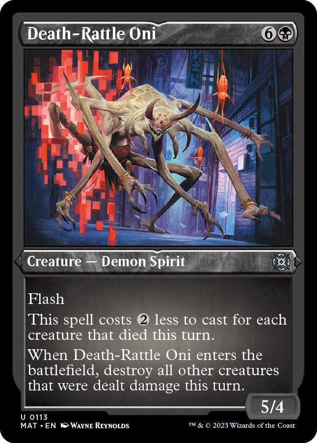 Death-Rattle Oni - 113 - Etched uncommon