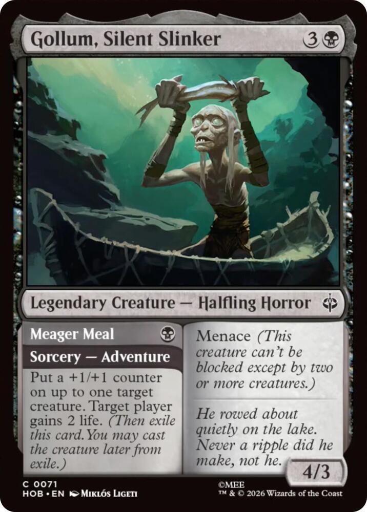 Gollum, Silent Slinker // Meager Meal - 71 - common